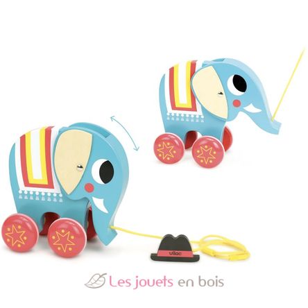 Vito l'éléphant à trainer V7714 Vilac 4