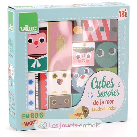 Cubes sonores de la mer V7718 Vilac 9