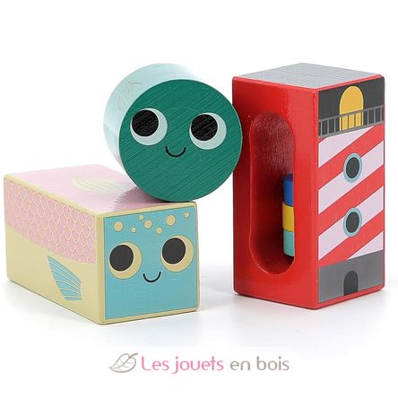 Cubes sonores de la mer V7718 Vilac 5