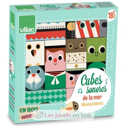 Cubes sonores de la mer V7718 Vilac 2