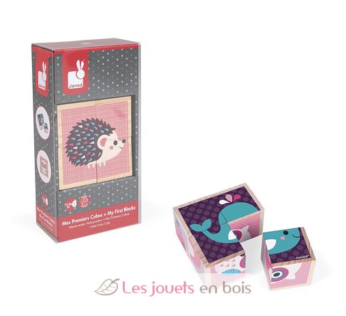 Mes premiers cubes - bébés animaux J08001 Janod 9