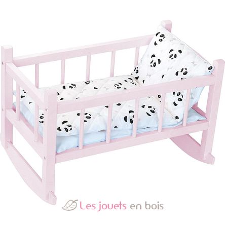 Lit bercelonnette poupée 40 cm panda PE800127 Petitcollin 1