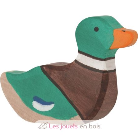 Figurine Canard, nageant HZ-80022 Holztiger 1