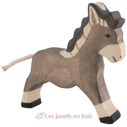 Figurine Ane au galop HZ-80047 Holztiger 1