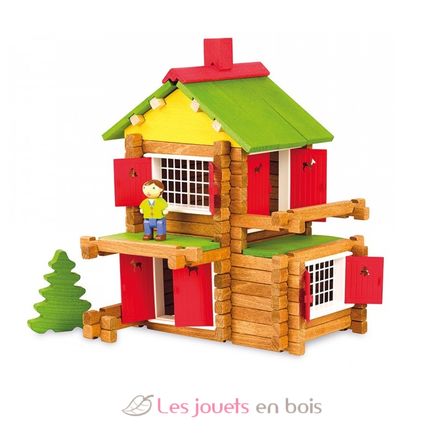 Circuit de billes en bois 68 pièces - Jeujura