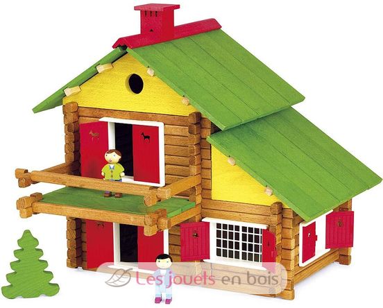 Coffret Mon Chalet en bois 175 pièces JJ8008 Jeujura 2