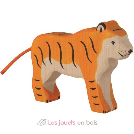 Figurine Tigre, debout HZ-80136 Holztiger 1