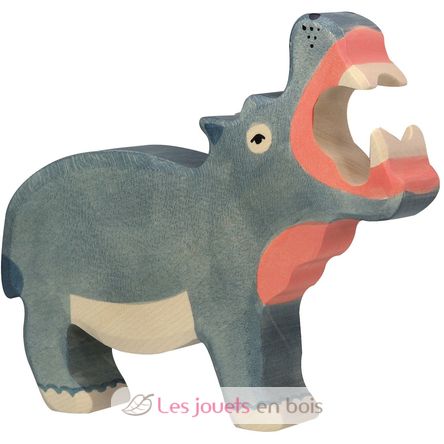 Figurine Hippopotame HZ-80160 Holztiger 1