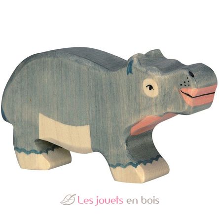 Figurine petit hippopotame HZ-80162 Holztiger 1