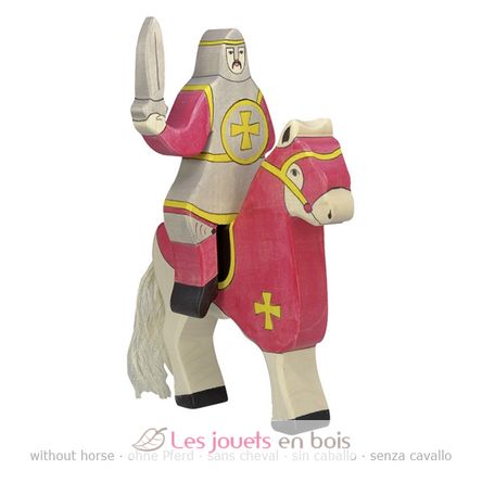 Figurine Chevalier rouge avec épée HZ-80254 Holztiger 1