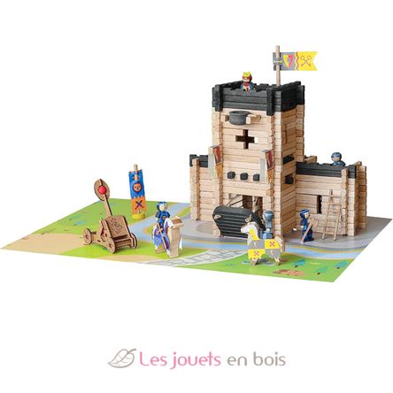 Château fort et catapulte 270 pcs JJ8028 Jeujura 4