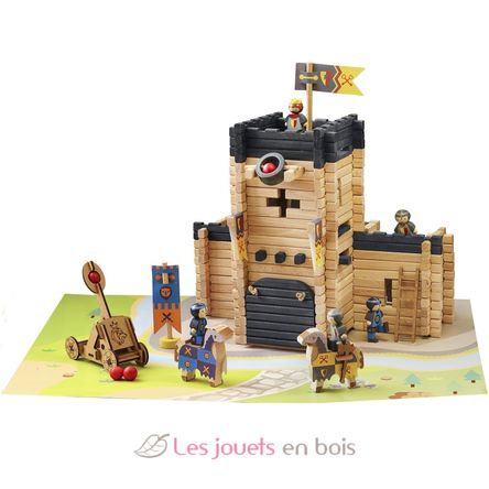 Château fort et catapulte 270 pcs JJ8028 Jeujura 1