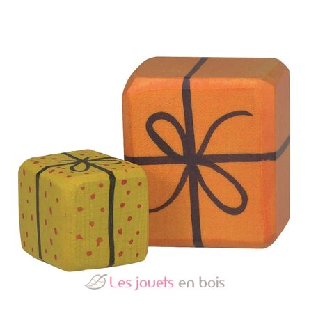 2 paquets cadeaux pour figurine HZ-80319 Holztiger 1