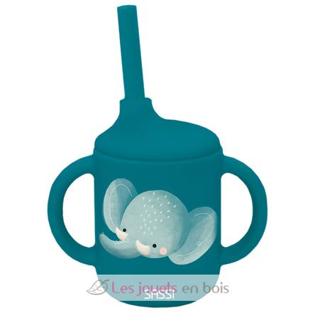 Gobelet en silicone Chewy l'éléphant SJ-SI0771 Sassi Junior 1