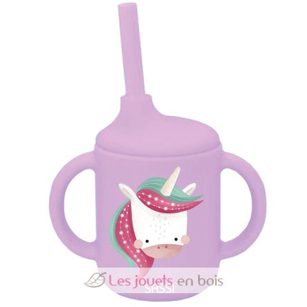 Gobelet en silicone Sparkly la licorne SJ-SI0801 Sassi Junior 1