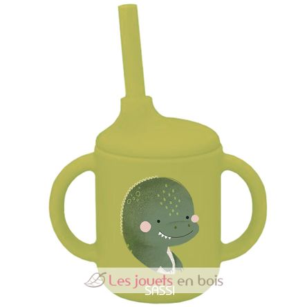 Gobelet en silicone Cracky le dinosaure SJ-SI0818 Sassi Junior 1