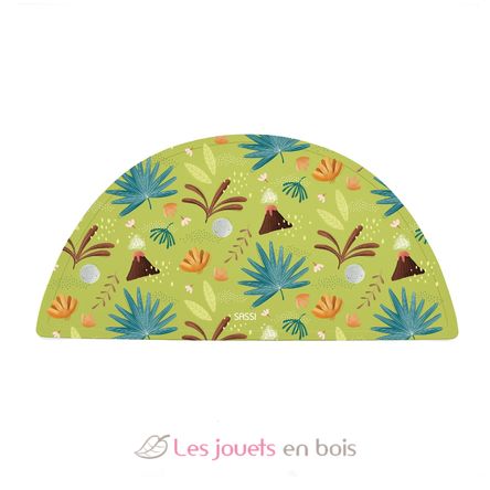 Set de table en silicone Cracky le dinosaure SJ-SI1051 Sassi Junior 1