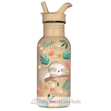 Bouteille en inox Gnawy le paresseux 500 ml SJ-SB1068 Sassi Junior 1