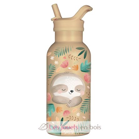 Bouteille isotherme Gnawy le paresseux 350 ml SJ-SB1129 Sassi Junior 1