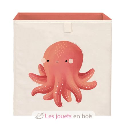 Boîte de rangement carrée Slurpy la pieuvre SJ-MX1495 Sassi Junior 1