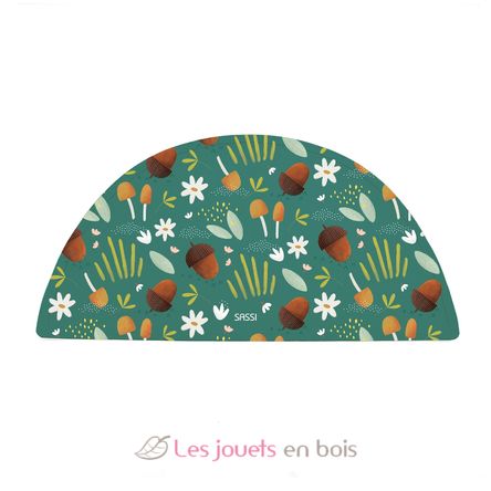 Set de table en silicone Crunchy le renard SJ-SI2010 Sassi Junior 1