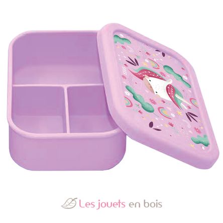 Boîte à lunch en silicone Sparkly la licorne SJ-SI0863 Sassi Junior 1