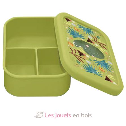 Boîte à lunch en silicone Cracky le dinosaure SJ-SI0870 Sassi Junior 1