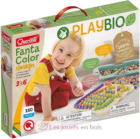 Play Bio Fantacolor Design Quercetti 80903 - Mosaïque enfant