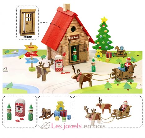 Le Chalet de Noël 90 pièces JJ8094 Jeujura 4