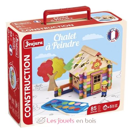 Chalet en bois à peindre 85 pcs JJ8096 Jeujura 1