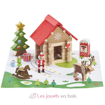 La cabane du Père Noël 60 pièces JJ8214 Jeujura 2
