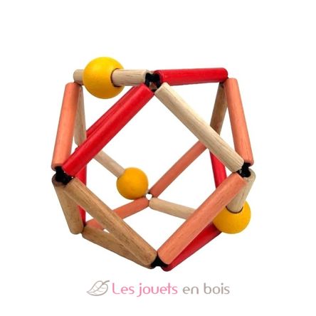 Hochet en bois Grabber Fruity rouge B83086rouge Bass & Bass 2