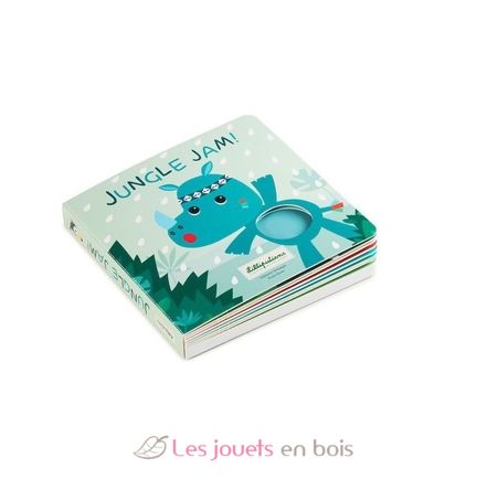 Livre tactile et sonore Jungle LL-83153 Lilliputiens 1