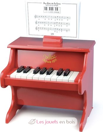 Piano Vilac rouge V0320-1402 Vilac 3