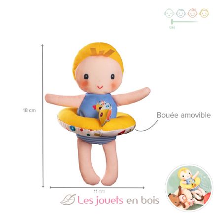 Poupée de bain Gaspard LI-83423 Lilliputiens 3