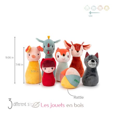 Mon premier jeu de quilles forêt LI-83465 Lilliputiens 5