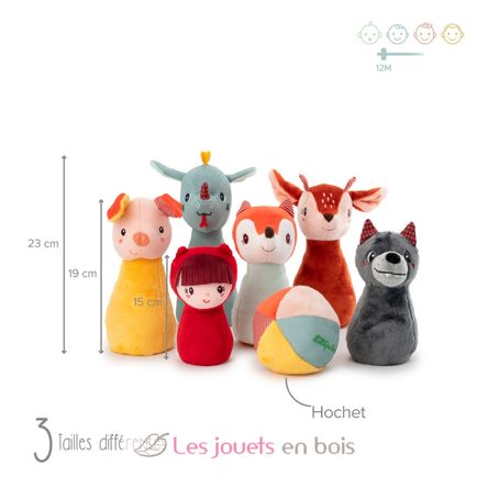 Mon premier jeu de quilles forêt LI-83465 Lilliputiens 3