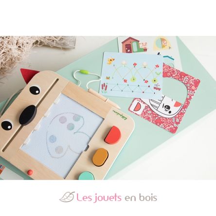 Ardoise magique Louis le loup LI-83473 Lilliputiens 2