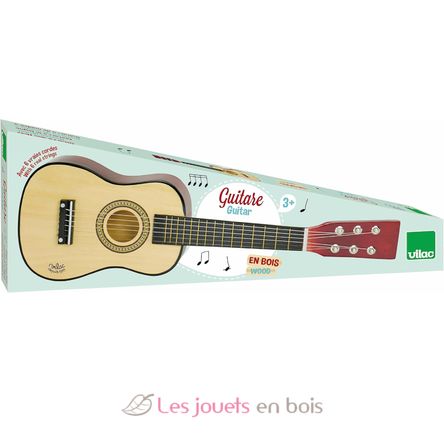 Guitare en bois naturel V8358 Vilac 5