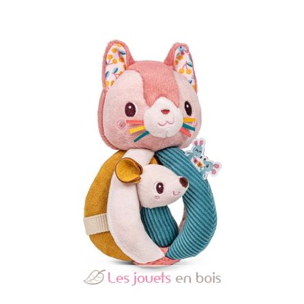 Hochet à poignées Jeanne le chat LI-83617 Lilliputiens 2