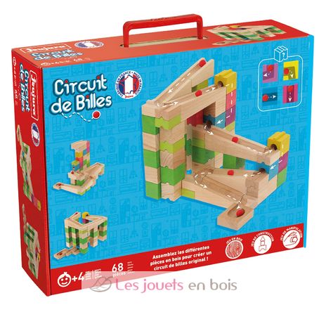 Circuit de billes 68 pièces JJ8366 Jeujura 1