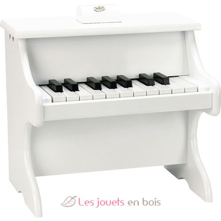 Piano blanc avec partitions V8374 Vilac 1