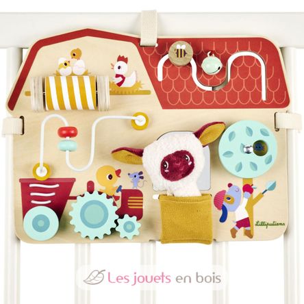 Panneau d'activités en bois Ferme LL83745 Lilliputiens 3