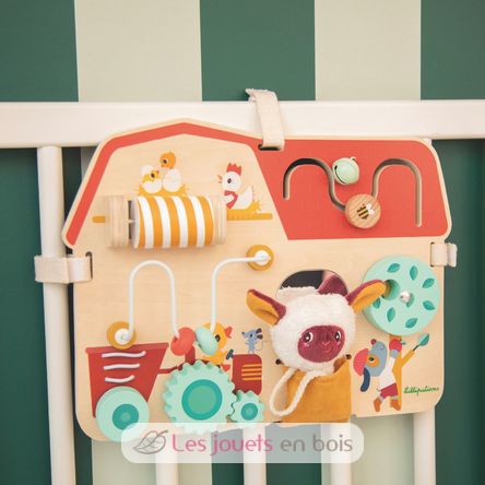 Panneau d'activités en bois Ferme LL83745 Lilliputiens 5