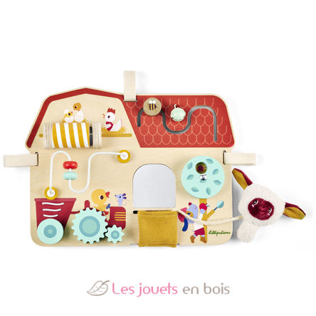 Panneau d'activités en bois Ferme LL83745 Lilliputiens 1