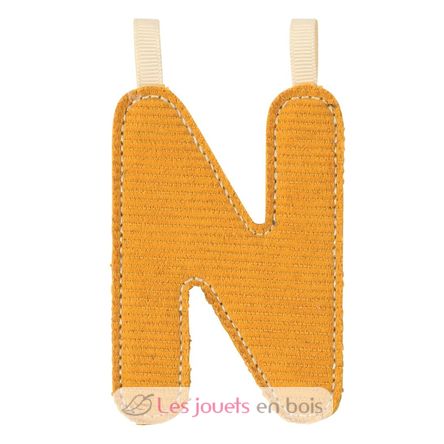 Lettre N jaune phosphorescente LL83876 Lilliputiens 1