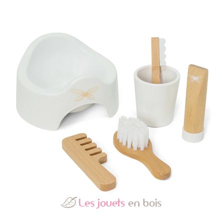 Pot et accessoires pour poupée - By Astrup - Les jouets en bois