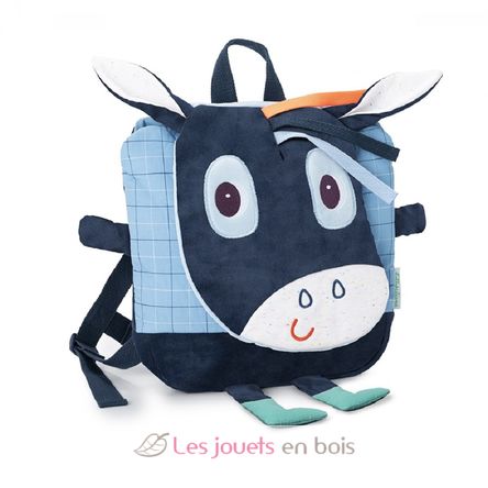 Sac à dos tout doux Ignace l'âne LL84481 Lilliputiens 1
