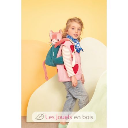 Sac à dos doux Jeanne le chat LI-84487 Lilliputiens 4