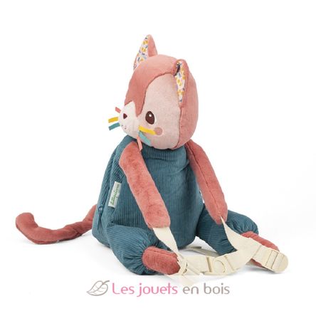 Sac à dos doux Jeanne le chat LI-84487 Lilliputiens 2